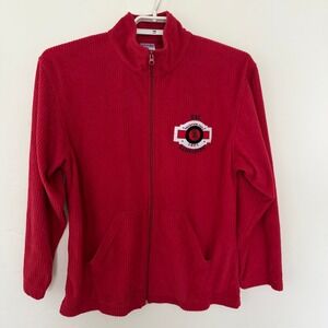 Y2K Golden Grove USC Gamecocks Ribbed Full Zip Fleece Jacket Red Large NCAA